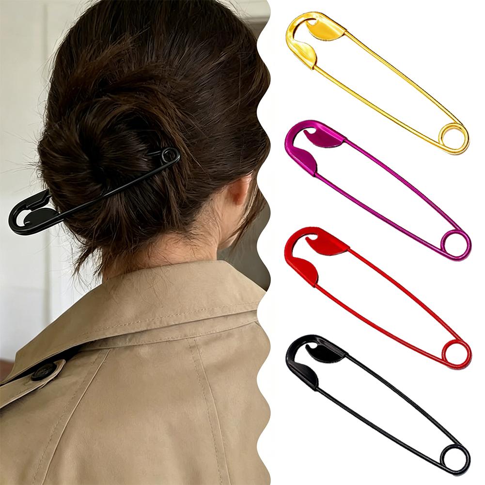 Hair Clip Claw Large - Oversized Safety Pin Style Hair Clip