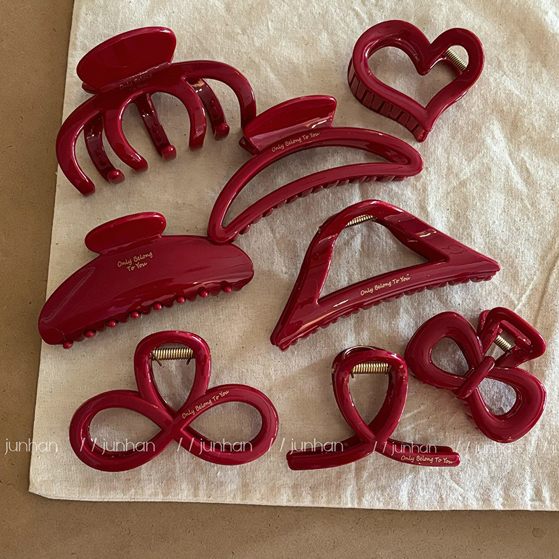 French Red Collection! Large G - Hair Clip Claw Large のレビューと価格