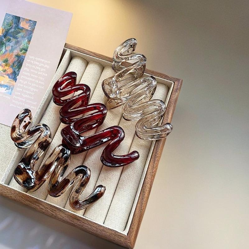 3PCS Premium Feeling Wave Shar - Hair Clip Claw Large のレビューと価格