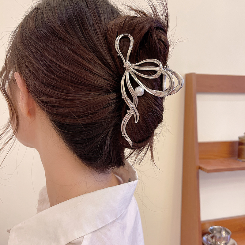 Fashion Elegant Women Bow Pear - Hair Clip Claw Large のレビューと価格