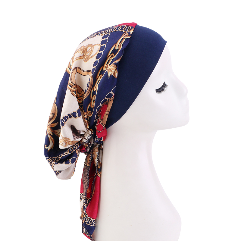 New Women Pre-tie Printed Turb - Hair Care China のレビューと価格