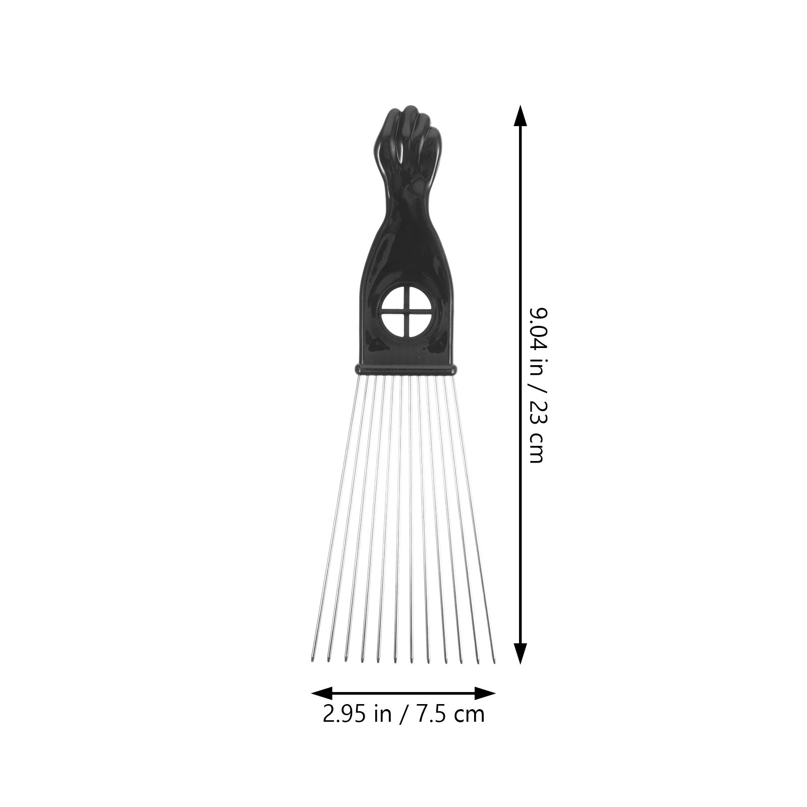3Pcs Metal Afro Pick Comb Doub - Afro Pick Comb のレビューと価格