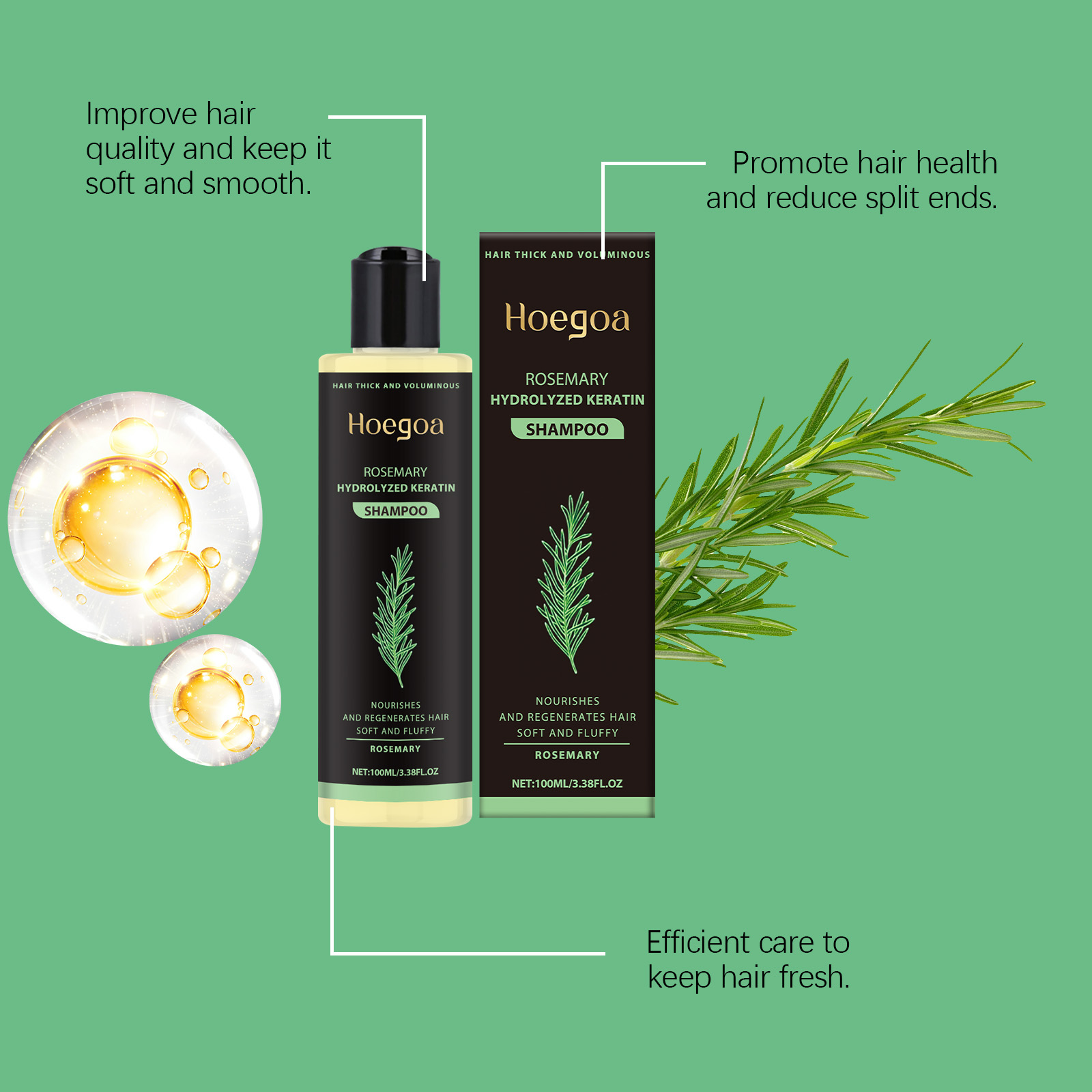 Rosemary Hair Thickening Shamp - Hair Care For Men のレビューと価格
