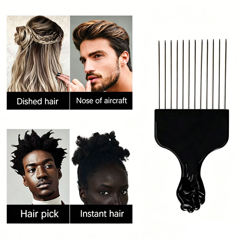 New Professional Wide Teeth Af - Afro Pick Comb のレビューと価格