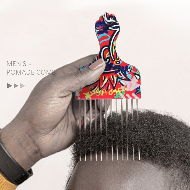 2Pcs Professional Salon Afro C - Afro Pick Comb のレビューと価格