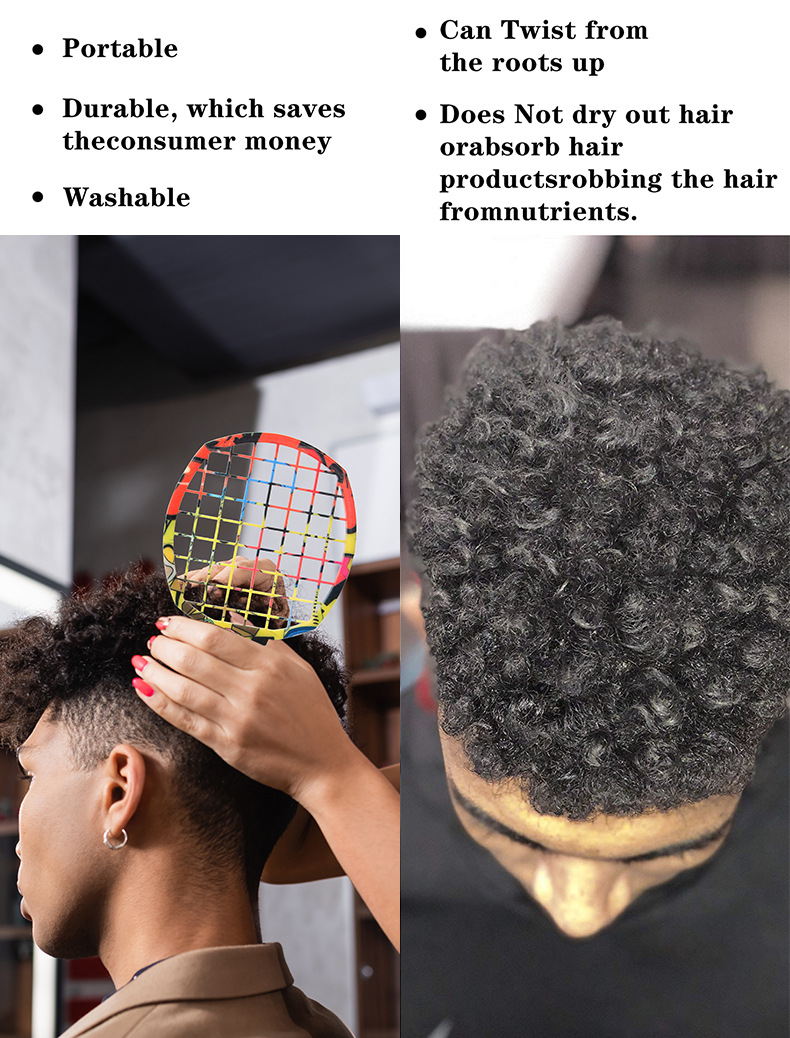 2Pcs Professional Salon Afro C - Afro Pick Comb のレビューと価格