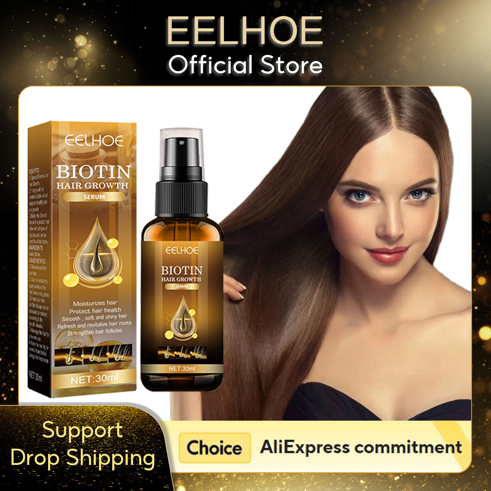 EELHOE Biotin Hair Growth Seru - Hair Care Natural Products のレビューと価格