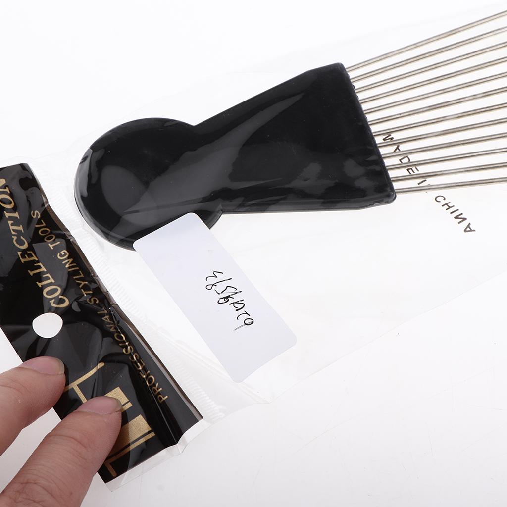 2Pcs Professional Salon Barber - Afro Pick Comb のレビューと価格