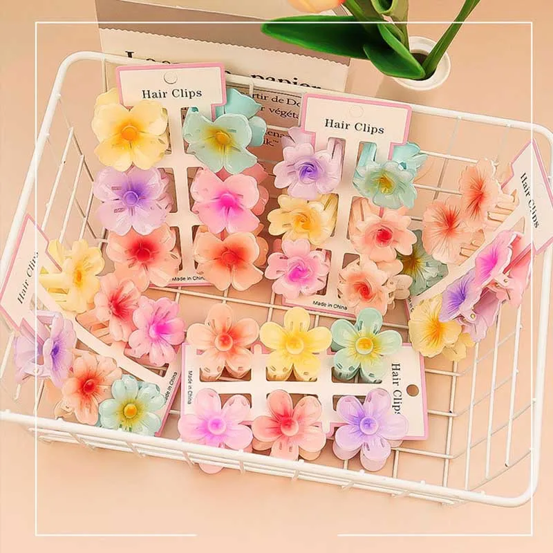 6Pcs Fashion Colorful Transpar - Hair Clip Claw Large のレビューと価格
