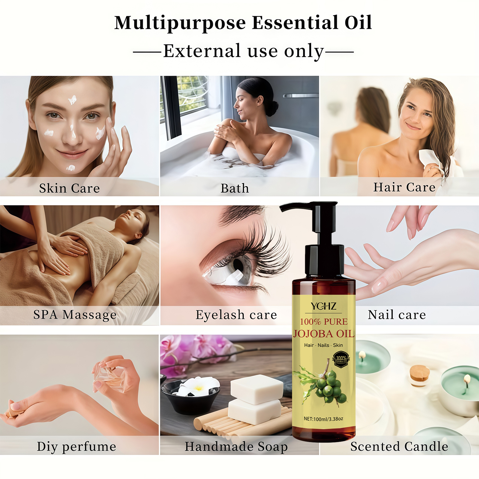 Jojoba Oil—Pure Natural Skin C - Hair Care Natural Products のレビューと価格