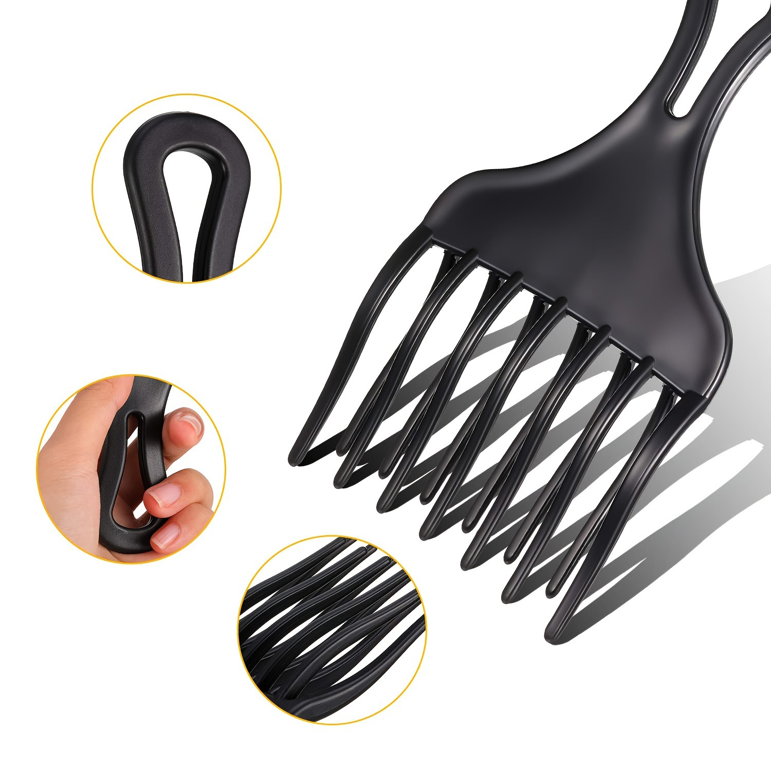 Wide Teeth Brush Pick Comb For - Afro Pick Comb のレビューと価格