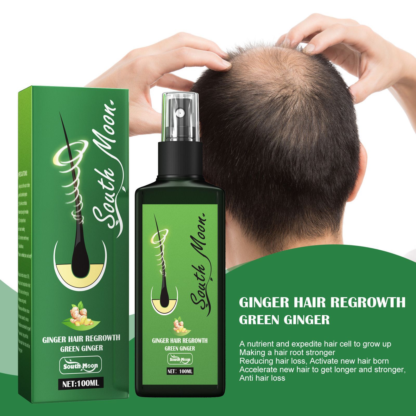 South Moon Ginger Hair Growth  - Hair Care Natural Products のレビューと価格