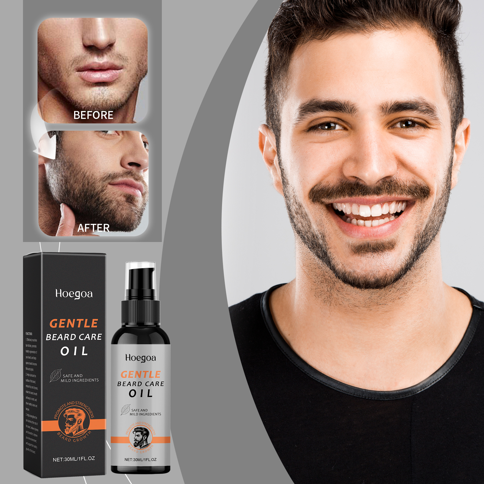 Men Beard Oil Enhance Mustache - Hair Care For Men のレビューと価格