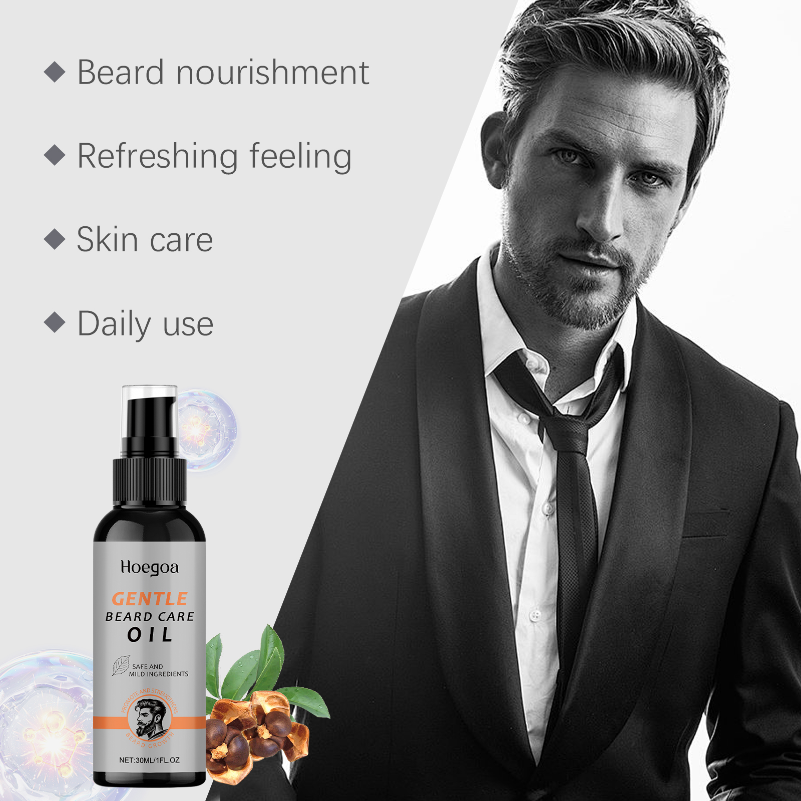 Men Beard Oil Enhance Mustache - Hair Care For Men のレビューと価格