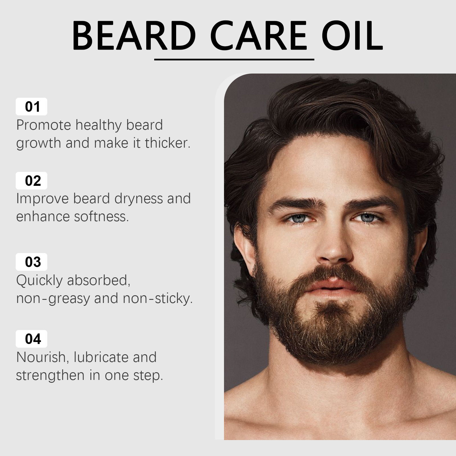 Men Beard Oil Enhance Mustache - Hair Care For Men のレビューと価格