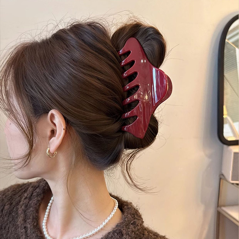 New Retro Korean Acetate Hair  - Hair Clip Claw Large のレビューと価格
