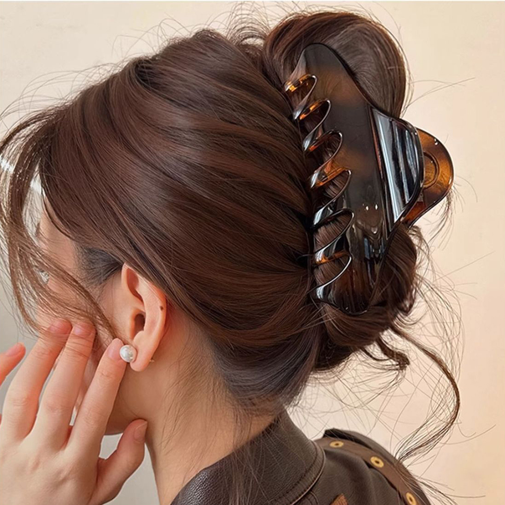 New Retro Korean Acetate Hair  - Hair Clip Claw Large のレビューと価格