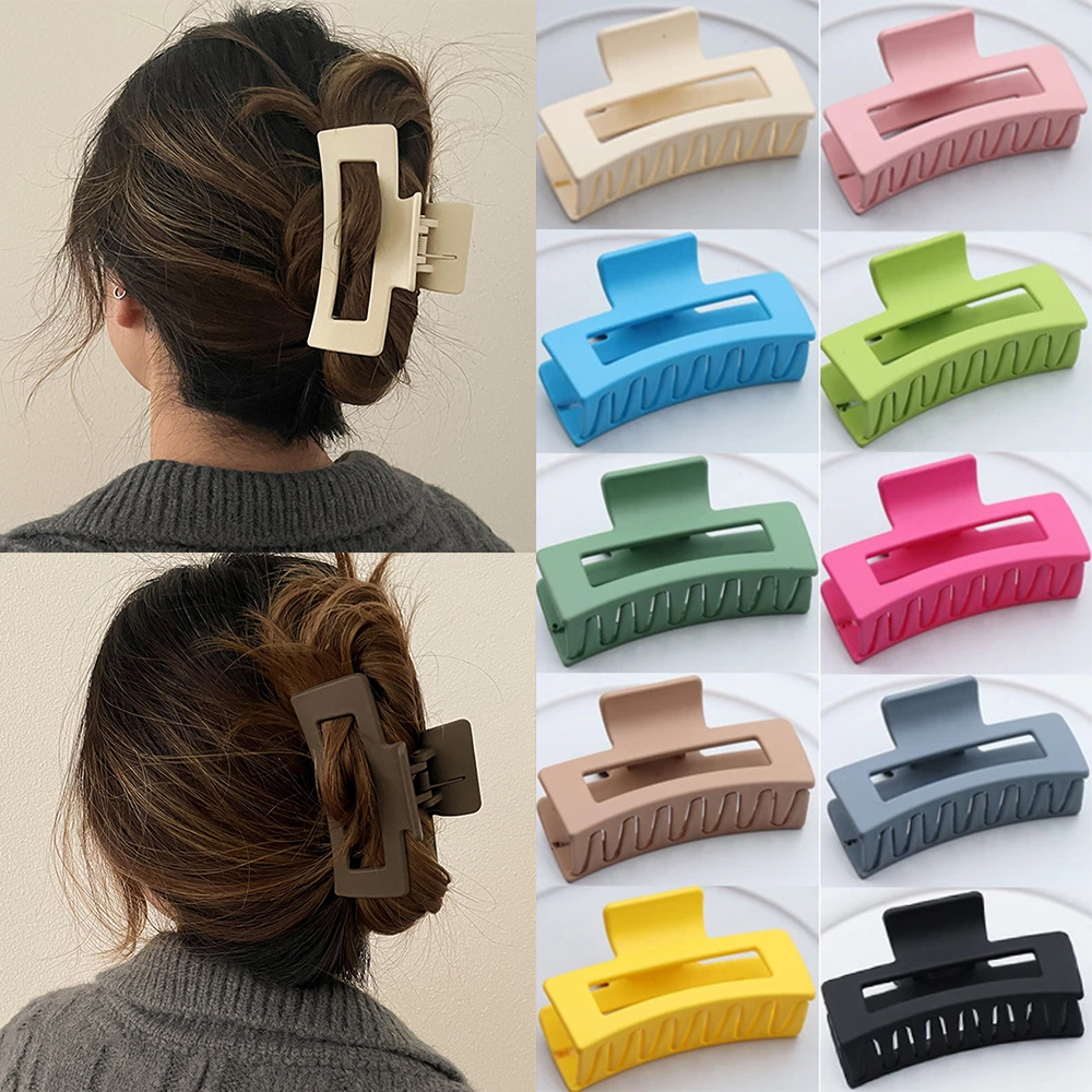 Korean Women Girls Plastic Hai - Hair Clip Claw Large のレビューと価格