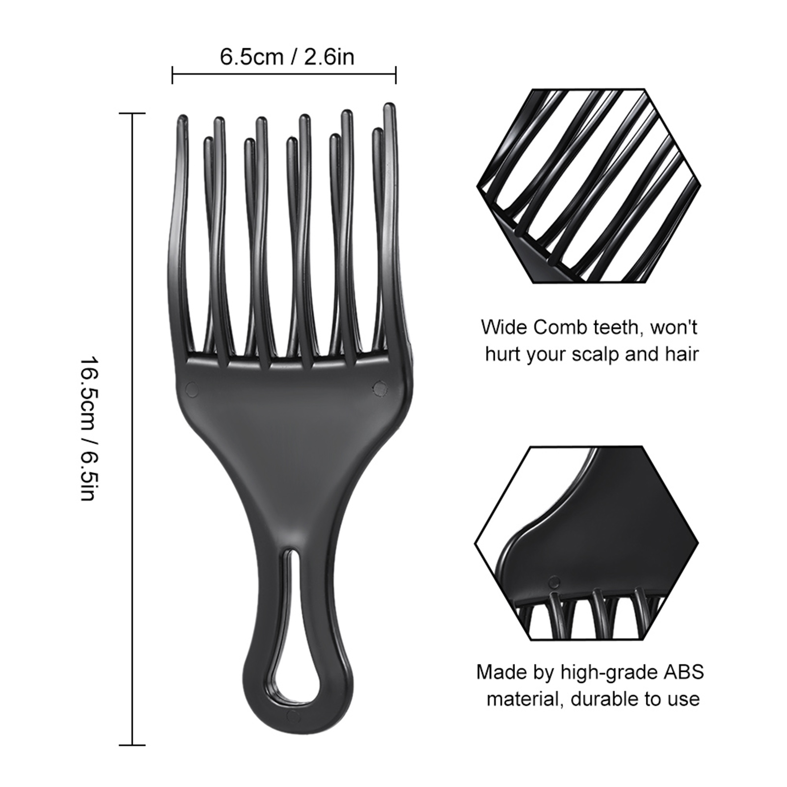 Hair Comb Insert Afro Hair Pic - Afro Pick Comb のレビューと価格