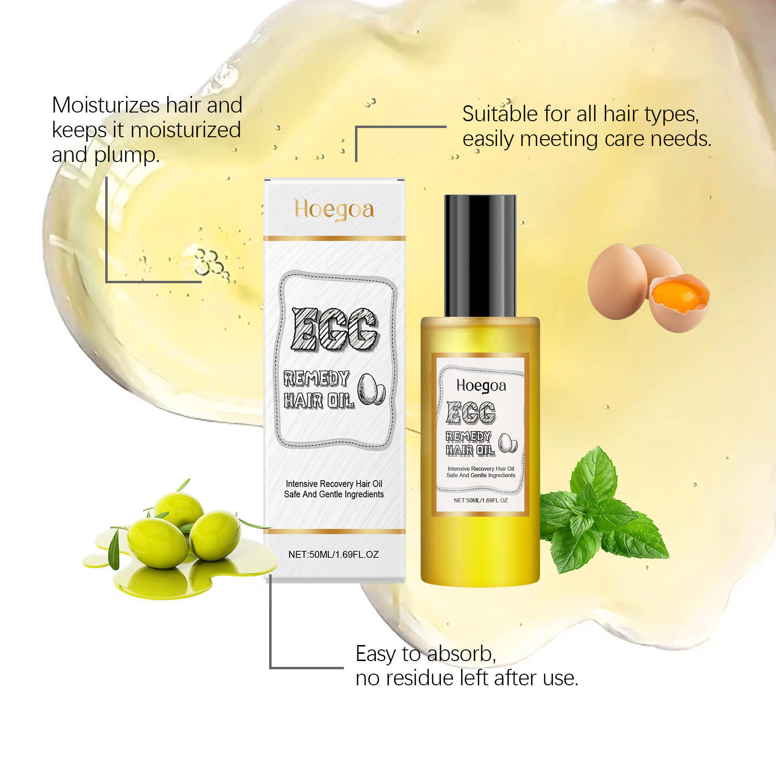 Egg Remedy Hair Oil Restore So - Hair Care Natural Products のレビューと価格