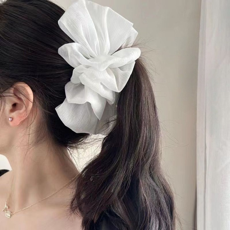 Large Black White Mesh Hair Cl - Hair Clip Claw Large のレビューと価格