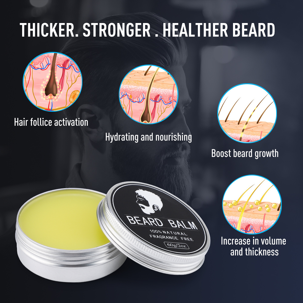 60g Beard Balm For Men Facial  - Hair Care For Men のレビューと価格