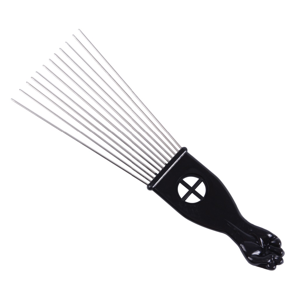 Salon Use Black Metal African  - Afro Pick Comb のレビューと価格