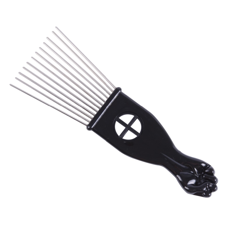 Salon Use Black Metal African  - Afro Pick Comb のレビューと価格