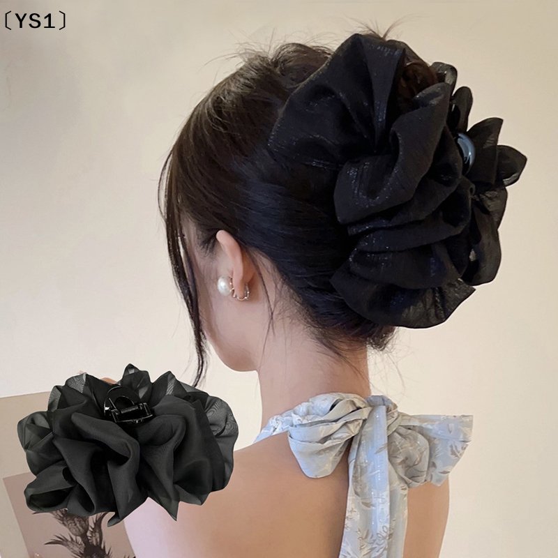 〔YS1〕Large Bow Mesh Hairpin Te - Hair Clip Claw Large のレビューと価格