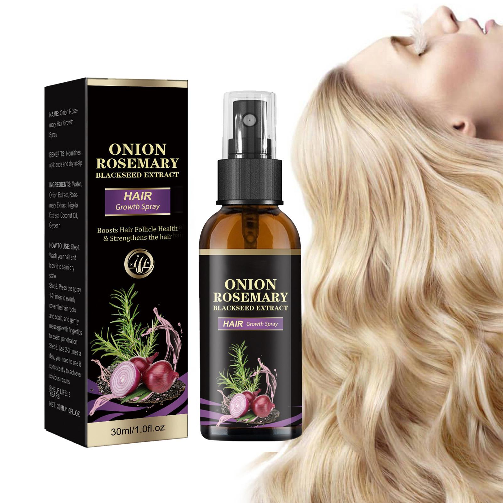 30ml Hair Growth Spray Onion R - Hair Care Products のレビューと価格
