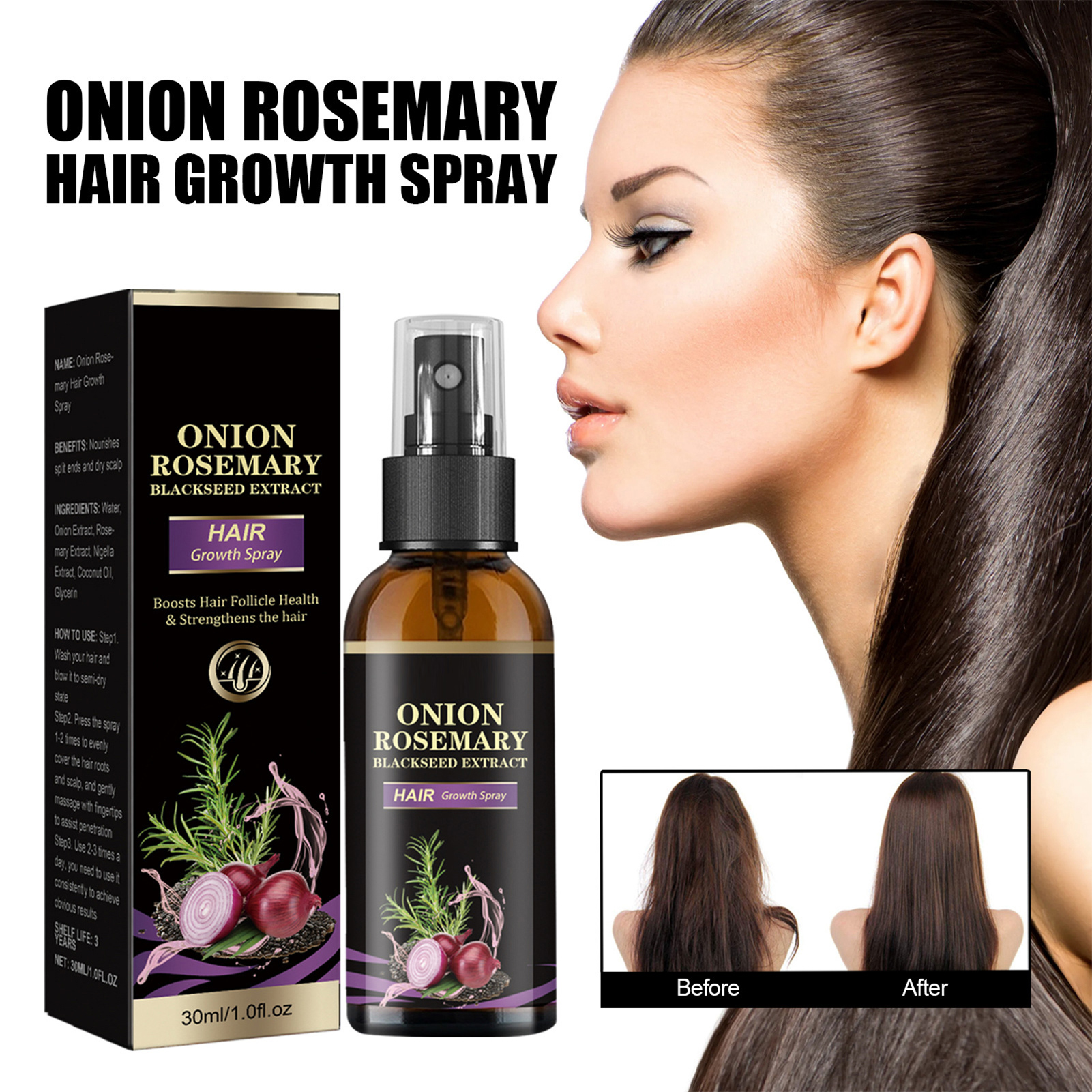 30ml Hair Growth Spray Onion R - Hair Care Products のレビューと価格