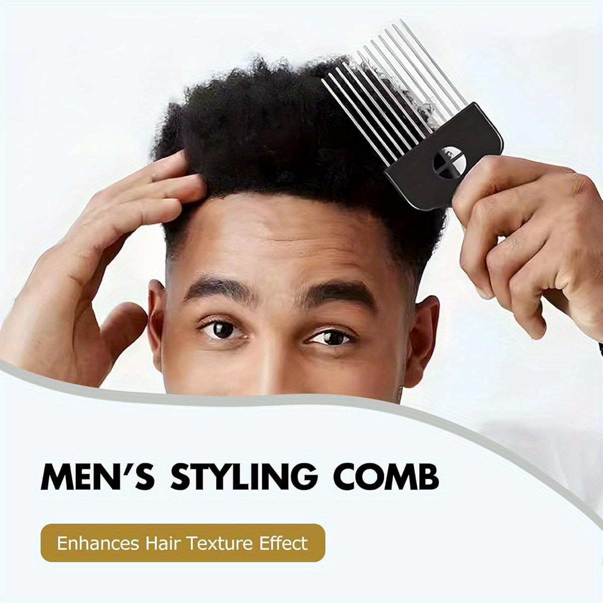 1- Piece Stainless Steel Afro  - Afro Pick Comb のレビューと価格