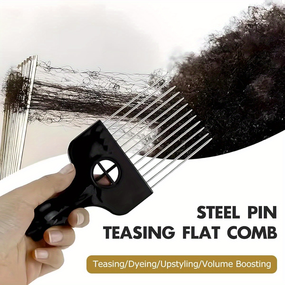 1- Piece Stainless Steel Afro  - Afro Pick Comb のレビューと価格