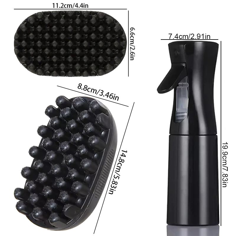 2pcs/set Curly Hair Sponge Twi - Afro Pick Comb のレビューと価格