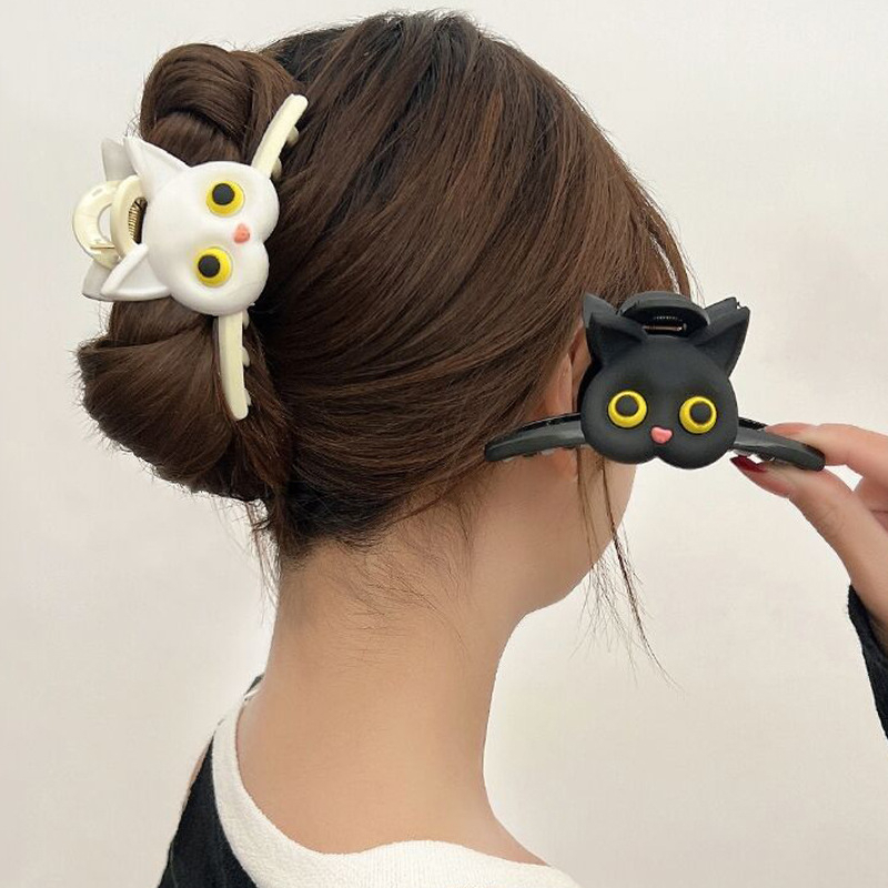 Cute Cat Hair Clip Cartoon Lar - Hair Clip Claw Large のレビューと価格