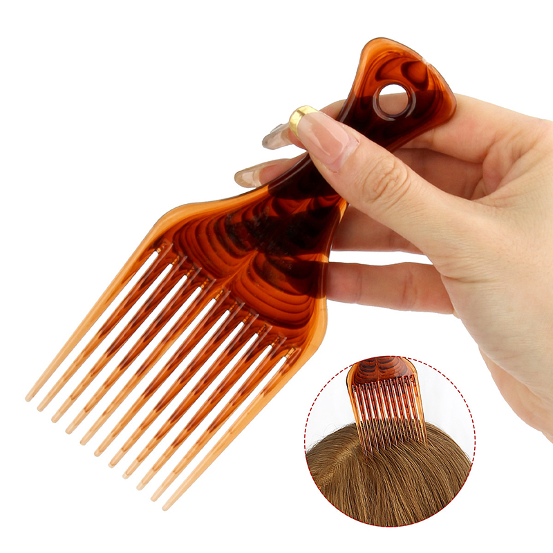 【L】Wide Teeth Brush Pick Comb  - Afro Pick Comb のレビューと価格