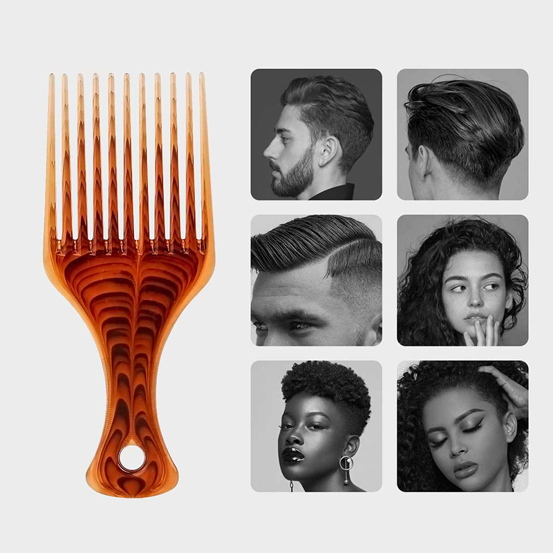 【L】Wide Teeth Brush Pick Comb  - Afro Pick Comb のレビューと価格