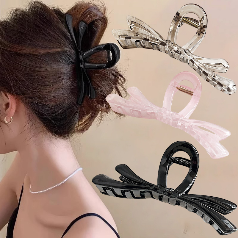 2/4PCS Large Bow Ribbon Hair C - Hair Clip Claw Large のレビューと価格