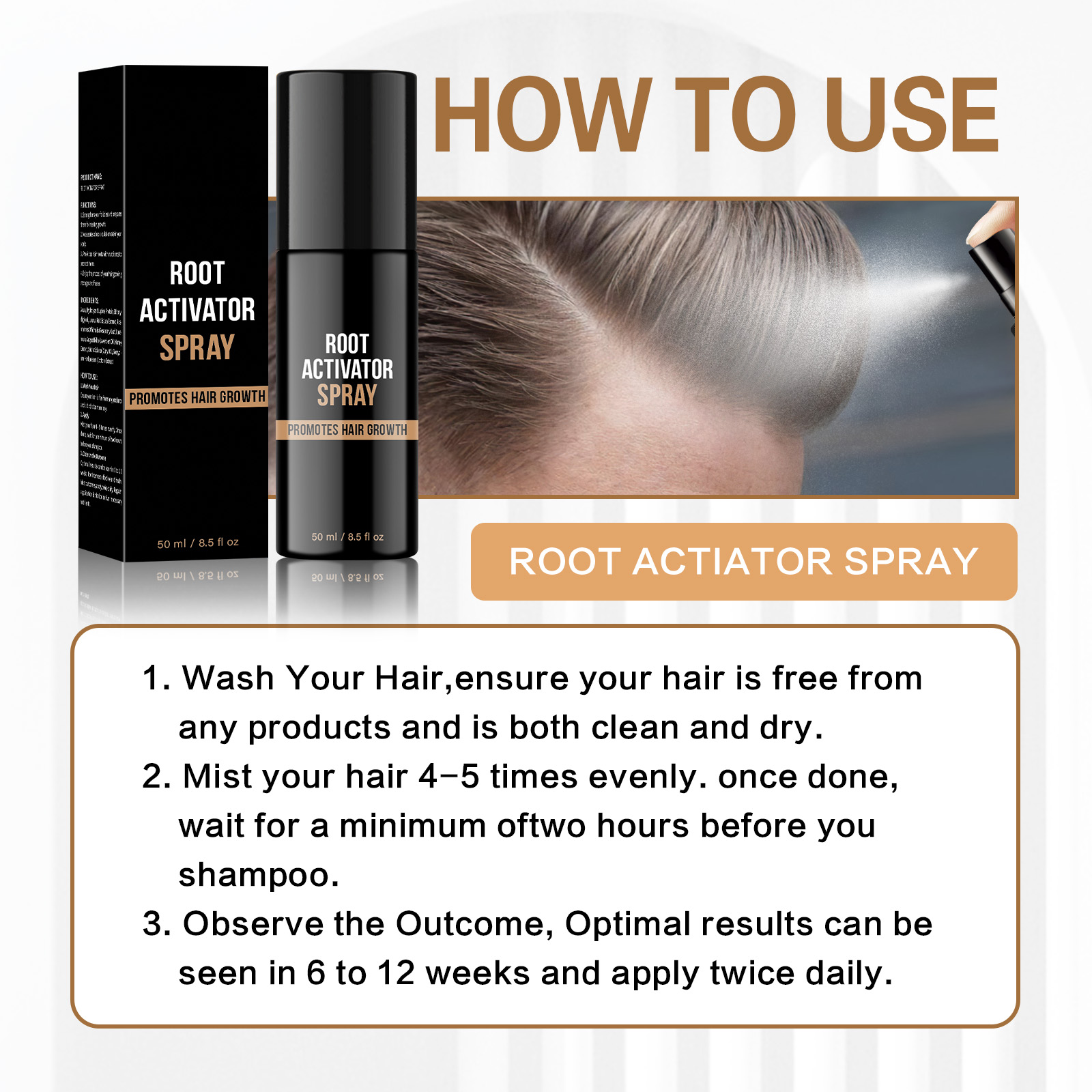 Hair Root Activator Spray 50ml - Hair Care Natural Products のレビューと価格