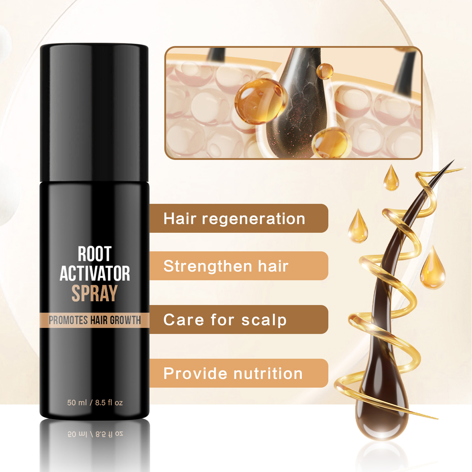 Hair Root Activator Spray 50ml - Hair Care Natural Products のレビューと価格