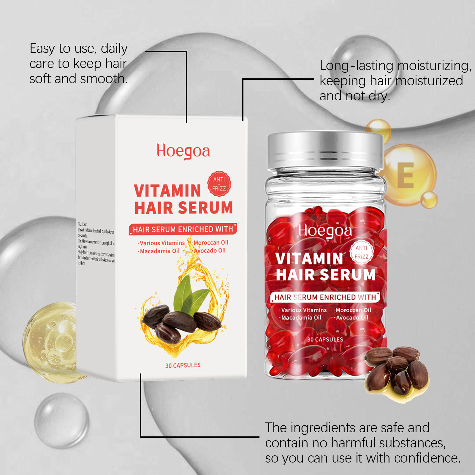 Vitamin Hair Care Serum Capsul - Hair Care Products のレビューと価格