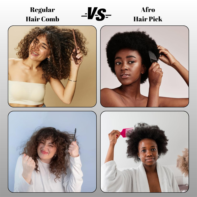 Silicone Magic Twist Hair Brus - Afro Pick Comb のレビューと価格